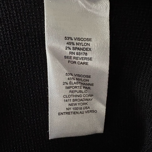 House of Harlow Mock Neck Ribbed Midi Dress Small Black Side Slit Revolve EUC - Picture 5 of 6